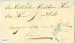 E.o. BRIEFOMSLAG Uit 1839 Van AMSTERDAM Aan BURGEMEESTER Te DEN HELDER FRANCO  (8398) - ...-1852 Vorläufer
