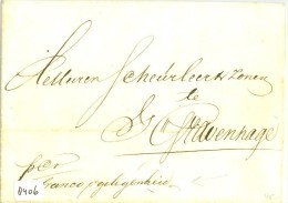 E.o. BRIEFOMSLAG Uit 1843 V AMSTERDAM Naar 's-GRAVENHAGE FRANCO Op GELEGENHEID (8406) - ...-1852 Prephilately