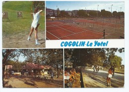 CP COGOLIN PLAGE, LE YOTEL, CARREFOUR DE LA FOUX, TIR A L'ARC, TENNIS, PETANQUE, VAR 83 - Cogolin