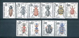 France TAXE Y&T N° 103-112 : Insectes "Coléoptères" - 1960-.... Mint/hinged