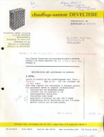 Factuur Facture Brief Lettre  - Sanitair Chauffage Develtere - Roeselare 1966 - 1950 - ...