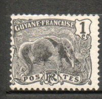 GUYANNE 1c Noir 1904-07 N°49 - Unused Stamps