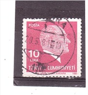 2310   OBL Y&T  (Atatürk) *TURQUIE*  13/07 - Used Stamps