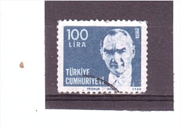 2306   OBL Y&T  (Atatürk) *TURQUIE*  13/07 - Used Stamps