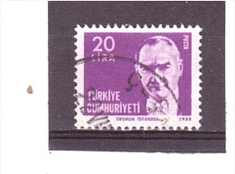 2303   OBL Y&T  (Atatürk) *TURQUIE*  13/07 - Used Stamps