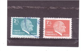 2287 2288   OBL Y&T  (Atatürk) *TURQUIE*  13/07 - Used Stamps