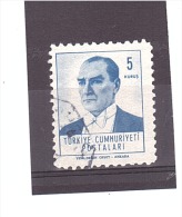 1603   OBL  Y&T  (Atatürk)  *TURQUIE*  13/04 - Used Stamps