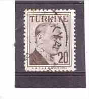 1397   OBL  Y&T  (Atatürk) *TURQUIE*  13/03 - Used Stamps