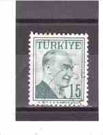 1395   OBL  Y&T  (Atatürk) *TURQUIE*  13/03 - Gebraucht