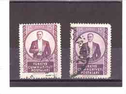 1151   OBL   Y&T  (Atatürk) *TURQUIE*  13/03 2 Teintes - Used Stamps