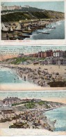 Lot De 3 CPA -  BOURNEMOUTH -  Ciffs And Beach -  East Cliff  -  West Cliff. - Bournemouth (tot 1972)