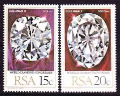 South Africa - 1980 - World Diamond Congress - Diamonds, Minerals, Mining - Complete Set - Unused Stamps