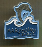 Pin´s - MARSOUINS Langon - Dauphin - Club Natation - Gironde Aquitaine - Swimming