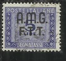 TRIESTE A 1947 1949 AMG-FTT SOPRASTAMPATO D'ITALIA ITALY OVERPRINTED SEGNATASSE TAXES TASSE LIRE 5 USATO USED - Portomarken