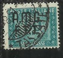 TRIESTE A 1947 1949 AMG-FTT SOPRASTAMPATO D'ITALIA ITALY OVERPRINTED SEGNATASSE TAXES TASSE LIRE 50 USATO USED - Taxe