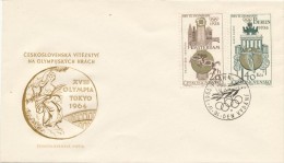 Czechoslovakia / First Day Cover (1965/06 A), Praha (a): Olympic Games - Amsterdam 1928 (Frantisek Ventura) - Sommer 1928: Amsterdam