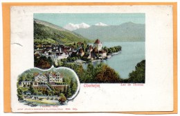 Oberhofen Pension Mey 1900  Potcard - Oberhofen Am Thunersee