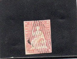 SUISSE 1854-62 O PAPIER MINCE - Gebraucht