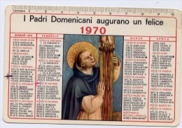 Calendarietto - I Padri Domenicani Augurano Un Felice 1970 - Petit Format : 1961-70