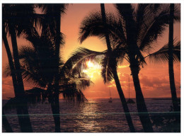 (PH 48) USA To Australia - Sunset On Kona - Big Island Of Hawaii