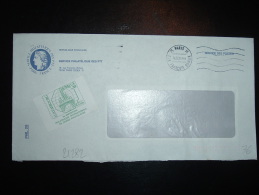 LETTRE OBL.MEC. 16.02.88 PARIS 15 (75) + VIGNETTE LUXEMBOURG JUVALUX 88 EXPOSITION PHILATELIQUE - Briefmarkenmessen