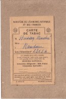 CARTE DE TABAC - Débit 189 Bis  , RANDAN , PUY DE DÔME - TENU PAR MR ELAMBERT - POUR MR HUSSON - Documentos