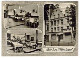CPSM KEVELAER (Allemagne-Rhénanie Du Nord Westphalie) - Hotel Zum Weissen Kreuz Jos. VOSS 3 Vues - Kevelaer