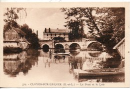 28. Cloyes Sur Le Loir. Le Pont Et Le Loir - Cloyes-sur-le-Loir