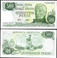 1977-82 Argentina Banknote 500 PESOS UNC 1 Piece - Argentina