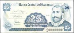 Nicaragua Banknote 25 Centavos  UNC 1 Piece - Nicaragua