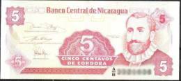 Nicaragua Banknote 5 Centavos  UNC 1 Piece - Nicaragua