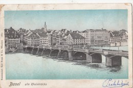 B79447 Basel Alte Theinbrucke Switzerland Front/back Image - Other & Unclassified