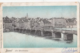 B79447 Basel Alte Theinbrucke Switzerland Front/back Image - Sonstige & Ohne Zuordnung