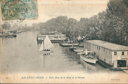 -  ILE  SAINT - DENIS      (    93 )     - Petit Bras De La Seine  Et  Le  Garage. - L'Ile Saint Denis