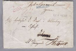 Heimat GR ENGADIN 1835-10-25 Returnierter Brief - ...-1845 Prephilately