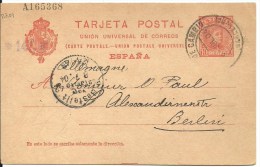E.P MAT.ESTAFETA DE CAMBIO  BARCELONA  A BERLIN - 1850-1931
