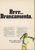 # Brrr... BRANCA MENTA 1960s Advert Pubblicità Publicitè Reklame Food Drink Liquor Liquore Liqueur Licor Alcohol Bebidas - Manifesti