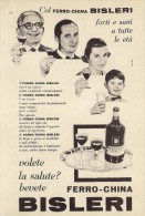 # FERRO-CHINA BISLERI 1950s Advert Pubblicità Publicitè Reklame Food Drink Liquor Liquore Liqueur Licor Alcohol Bebidas - Afiches