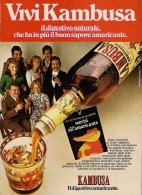 # KAMBUSA AMARICANTE 1960s Advert Pubblicità Publicitè Reklame Food Drink Liquor Liquore Liqueur Licor Alcohol Bebidas - Poster & Plakate