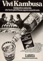# KAMBUSA AMARICANTE 1960s Advert Pubblicità Publicitè Reklame Food Drink Liquor Liquore Liqueur Licor Alcohol Bebidas - Afiches