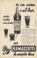 # AMARO RAMAZZOTTI 1950s Advert Pubblicità Publicitè Reklame Food Drink Liquor Liquore Liqueur Licor Alcohol Bebidas - Afiches