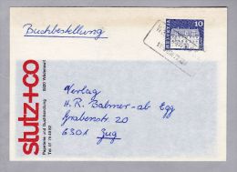 Heimat ZH Wädenswil 1972-06-18 Bahnstations-Stempel Auf Bücherzettel - Chemins De Fer