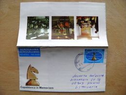 Postal Used Cover Sent  To Lithuania, Aerogramme Aerograma Chess Sport Game Par Avion - Lettres & Documents