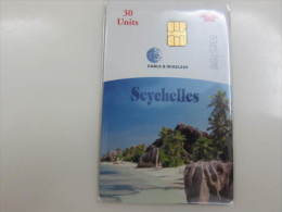 Chip Phonecard,beach,used - Seychelles