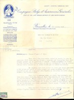 Factuur Facture Brief Lettre  - Verzekeringen Assurances AG - Bruxelles 1951 - Bank En Verzekering