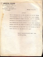 Factuur Facture Brief Lettre  - Werktuigkundige Joseph Peere - Brugge 1955 - Artesanos