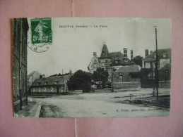 CP BEAUVAL LA PLACE - ECRITE EN 1912 - Beauval