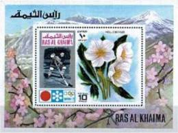 RAS AL KHAIMA - 1972 - OLIMPIADI SAPPORO (IV) - BF MI BL 128 ** - Ras Al-Khaimah