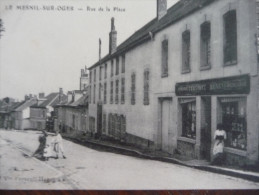 CPA Le Mesnil Sur Oger. Rue De La Place. - Otros & Sin Clasificación