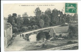 Méréville, La Juine Au Moulin De Glaire, Petite Animation,  Voir Photos Recto Verso # - Mereville